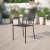Flash Furniture CO-2-BK-GG Black Indoor/Outdoor Steel Patio Arm Chair with Square Back addl-1