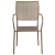 Flash Furniture CO-2-GD-GG Gold Indoor/Outdoor Steel Patio Arm Chair with Square Back addl-9