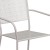 Flash Furniture CO-2-SIL-GG Light Gray Indoor/Outdoor Steel Patio Arm Chair with Square Back addl-6