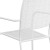 Flash Furniture CO-2-WH-GG White Indoor/Outdoor Steel Patio Arm Chair with Square Back addl-10