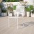 Flash Furniture CO-2-WH-GG White Indoor/Outdoor Steel Patio Arm Chair with Square Back addl-1