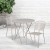 Flash Furniture CO-30RDF-03CHR2-SIL-GG 30" Round Light Gray Indoor/Outdoor Steel Folding Patio Table Set with 2 Round Back Chairs addl-1