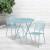 Flash Furniture CO-30RDF-03CHR2-SKY-GG 30" Round Sky Blue Indoor/Outdoor Steel Folding Patio Table Set with 2 Round Back Chairs addl-1