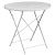 Flash Furniture CO-30RDF-03CHR2-WH-GG 30" Round White Indoor/Outdoor Steel Folding Patio Table Set with 2 Round Back Chairs addl-3