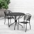 Flash Furniture CO-35RD-03CHR2-BK-GG 35.25" Round Black Indoor/Outdoor Steel Patio Table Set with 2 Round Back Chairs addl-1