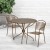 Flash Furniture CO-35RD-03CHR2-GD-GG 35.25" Round Gold Indoor/Outdoor Steel Patio Table Set with 2 Round Back Chairs addl-1