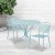 Flash Furniture CO-35RD-03CHR2-SKY-GG 35.25" Round Sky Blue Indoor/Outdoor Steel Patio Table Set with 2 Round Back Chairs addl-1