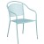 Flash Furniture CO-35RD-03CHR4-SKY-GG 35.25" Round Sky Blue Indoor/Outdoor Steel Patio Table Set with 4 Round Back Chairs addl-4