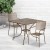 Flash Furniture CO-35SQ-02CHR2-GD-GG 35.5" Square Gold Indoor/Outdoor Steel Patio Table Set with 2 Square Back Chairs addl-1