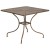 Flash Furniture CO-35SQ-02CHR2-GD-GG 35.5" Square Gold Indoor/Outdoor Steel Patio Table Set with 2 Square Back Chairs addl-3