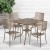 Flash Furniture CO-35SQ-02CHR4-GD-GG 35.5" Square Gold Indoor/Outdoor Steel Patio Table Set with 4 Square Back Chairs addl-1
