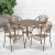 Flash Furniture CO-35SQ-03CHR4-GD-GG 35.5" Square Gold Indoor/Outdoor Steel Patio Table Set with 4 Round Back Chairs addl-1