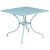 Flash Furniture CO-35SQ-03CHR4-SKY-GG 35.5" Square Sky Blue Indoor/Outdoor Steel Patio Table Set with 4 Round Back Chairs addl-3