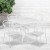 Flash Furniture CO-35SQ-03CHR4-WH-GG 35.5" Square White Indoor/Outdoor Steel Patio Table Set with 4 Round Back Chairs addl-1