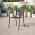 Flash Furniture CO-3-BK-GG Black Indoor/Outdoor Steel Patio Arm Chair with Round Back addl-1