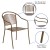 Flash Furniture CO-3-GD-GG Gold Indoor/Outdoor Steel Patio Arm Chair with Round Back addl-4