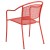 Flash Furniture CO-3-RED-GG Coral Indoor/Outdoor Steel Patio Arm Chair with Round Back addl-3