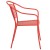 Flash Furniture CO-3-RED-GG Coral Indoor/Outdoor Steel Patio Arm Chair with Round Back addl-4
