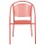 Flash Furniture CO-3-RED-GG Coral Indoor/Outdoor Steel Patio Arm Chair with Round Back addl-5
