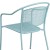Flash Furniture CO-3-SKY-GG Sky Blue Indoor/Outdoor Steel Patio Arm Chair with Round Back addl-10