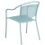 Flash Furniture CO-3-SKY-GG Sky Blue Indoor/Outdoor Steel Patio Arm Chair with Round Back addl-6