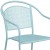 Flash Furniture CO-3-SKY-GG Sky Blue Indoor/Outdoor Steel Patio Arm Chair with Round Back addl-7