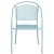 Flash Furniture CO-3-SKY-GG Sky Blue Indoor/Outdoor Steel Patio Arm Chair with Round Back addl-9