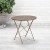 Flash Furniture CO-4-GD-GG 30" Round Gold Indoor/Outdoor Steel Folding Patio Table addl-1