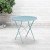 Flash Furniture CO-4-SKY-GG 30" Round Sky Blue Indoor/Outdoor Steel Folding Patio Table addl-1