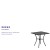 Flash Furniture CO-5-BK-GG 28" Square Black Indoor/Outdoor Steel Patio Table addl-3