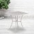 Flash Furniture CO-5-SIL-GG 28" Square Light Gray Indoor/Outdoor Steel Patio Table addl-1