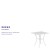 Flash Furniture CO-5-WH-GG Square Patio Table |?Outdoor Steel Square Patio Table addl-3