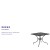 Flash Furniture CO-6-BK-GG 35.5" Square Black Indoor/Outdoor Steel Patio Table with Umbrella Hole addl-3