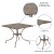 Flash Furniture CO-6-GD-GG 35.5" Square Gold Indoor/Outdoor Steel Patio Table with Umbrella Hole addl-3