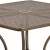 Flash Furniture CO-6-GD-GG 35.5" Square Gold Indoor/Outdoor Steel Patio Table with Umbrella Hole addl-5
