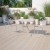 Flash Furniture CO-6-SIL-GG 35.5" Square Light Gray Indoor/Outdoor Steel Patio Table with Umbrella Hole addl-1