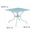 Flash Furniture CO-6-SKY-GG 35.5" Square Sky Blue Indoor/Outdoor Steel Patio Table with Umbrella Hole addl-4