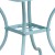 Flash Furniture CO-6-SKY-GG 35.5" Square Sky Blue Indoor/Outdoor Steel Patio Table with Umbrella Hole addl-6
