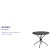 Flash Furniture CO-7-BK-GG 35.25" Round Black Indoor/Outdoor Steel Patio Table with Umbrella Hole addl-3