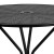 Flash Furniture CO-7-BK-GG 35.25" Round Black Indoor/Outdoor Steel Patio Table with Umbrella Hole addl-7