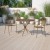 Flash Furniture CO-7-GD-GG 35.25" Round Gold Indoor/Outdoor Steel Patio Table with Umbrella Hole addl-1