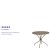 Flash Furniture CO-7-GD-GG 35.25" Round Gold Indoor/Outdoor Steel Patio Table with Umbrella Hole addl-3