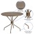 Flash Furniture CO-7-GD-GG 35.25" Round Gold Indoor/Outdoor Steel Patio Table with Umbrella Hole addl-4