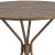 Flash Furniture CO-7-GD-GG 35.25" Round Gold Indoor/Outdoor Steel Patio Table with Umbrella Hole addl-6