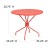 Flash Furniture CO-7-RED-GG 35.25" Round Coral Indoor/Outdoor Steel Patio Table with Umbrella Hole addl-4