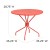 Flash Furniture CO-7-RED-GG 35.25" Round Coral Indoor/Outdoor Steel Patio Table with Umbrella Hole addl-4