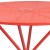 Flash Furniture CO-7-RED-GG 35.25" Round Coral Indoor/Outdoor Steel Patio Table with Umbrella Hole addl-5