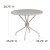 Flash Furniture CO-7-SIL-GG 35.25" Round Light Gray Indoor/Outdoor Steel Patio Table with Umbrella Hole addl-4