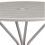 Flash Furniture CO-7-SIL-GG 35.25" Round Light Gray Indoor/Outdoor Steel Patio Table with Umbrella Hole addl-5