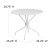 Flash Furniture CO-7-WH-GG 35.25" Round White Indoor/Outdoor Steel Patio Table with Umbrella Hole addl-4